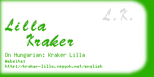 lilla kraker business card